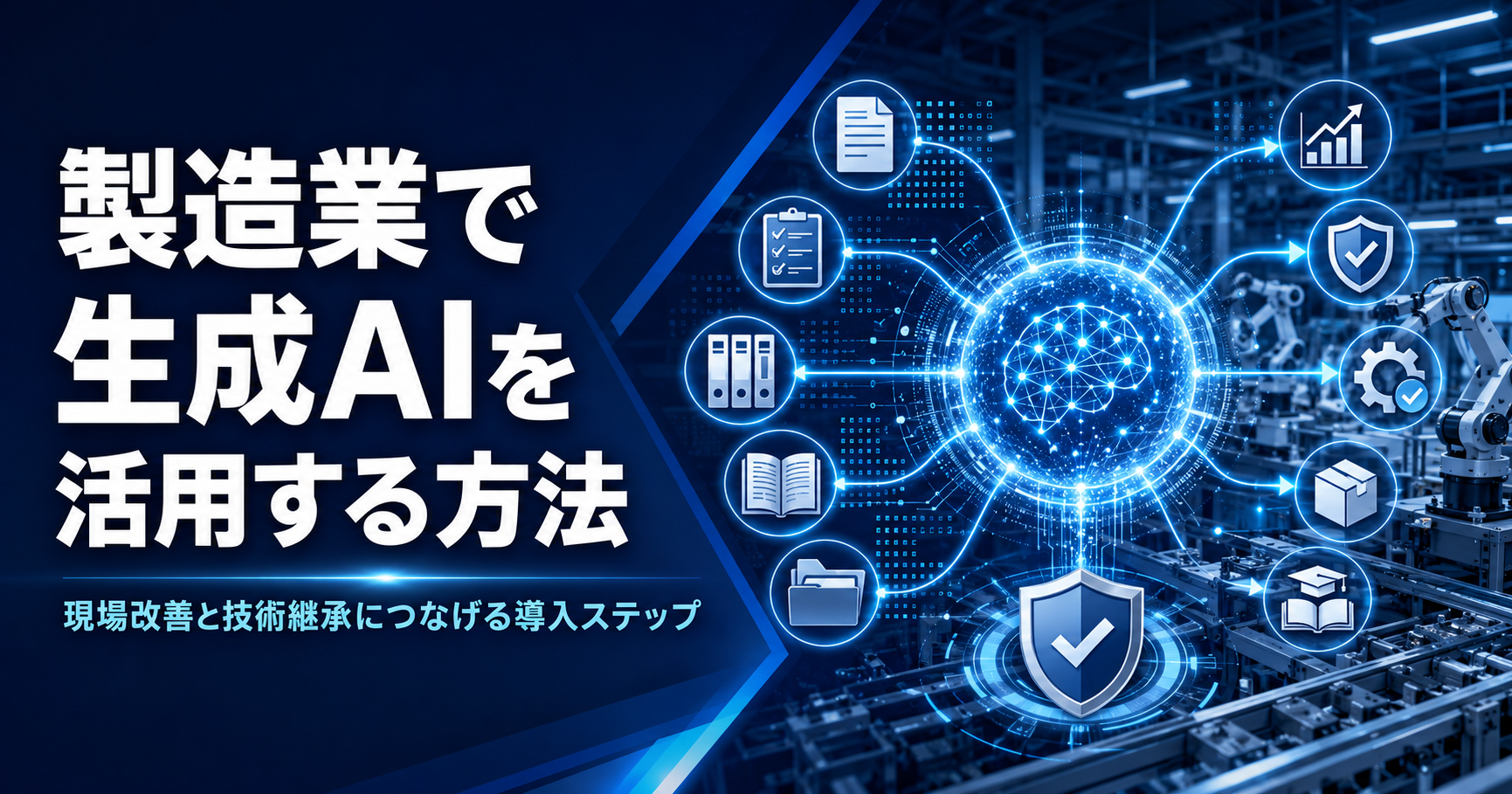 製造業で生成AIを活用する方法 現場改善と技術継承につなげる導入ステップ
