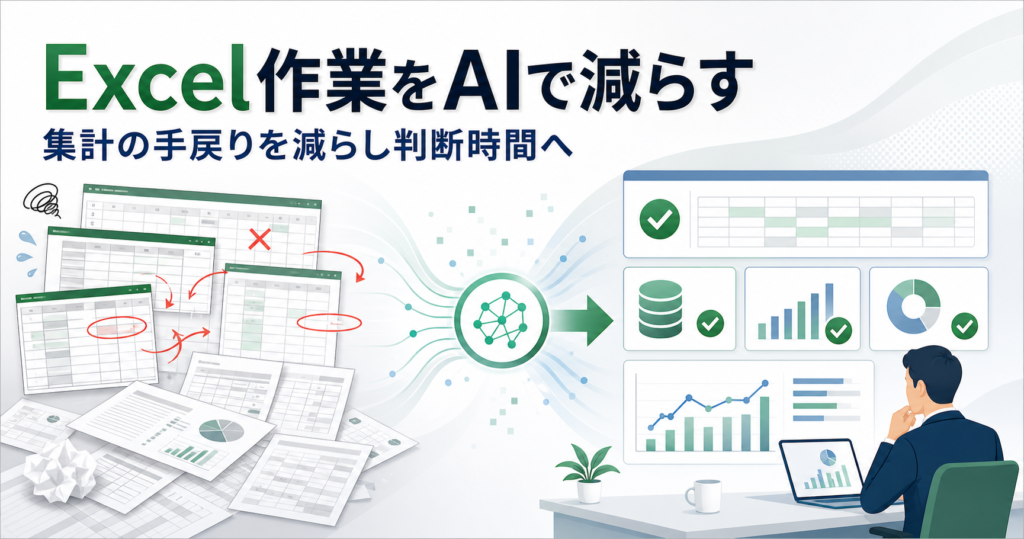 Excel業務を生成AIで減らす前に決めること 手作業を重要業務の時間に変える設計