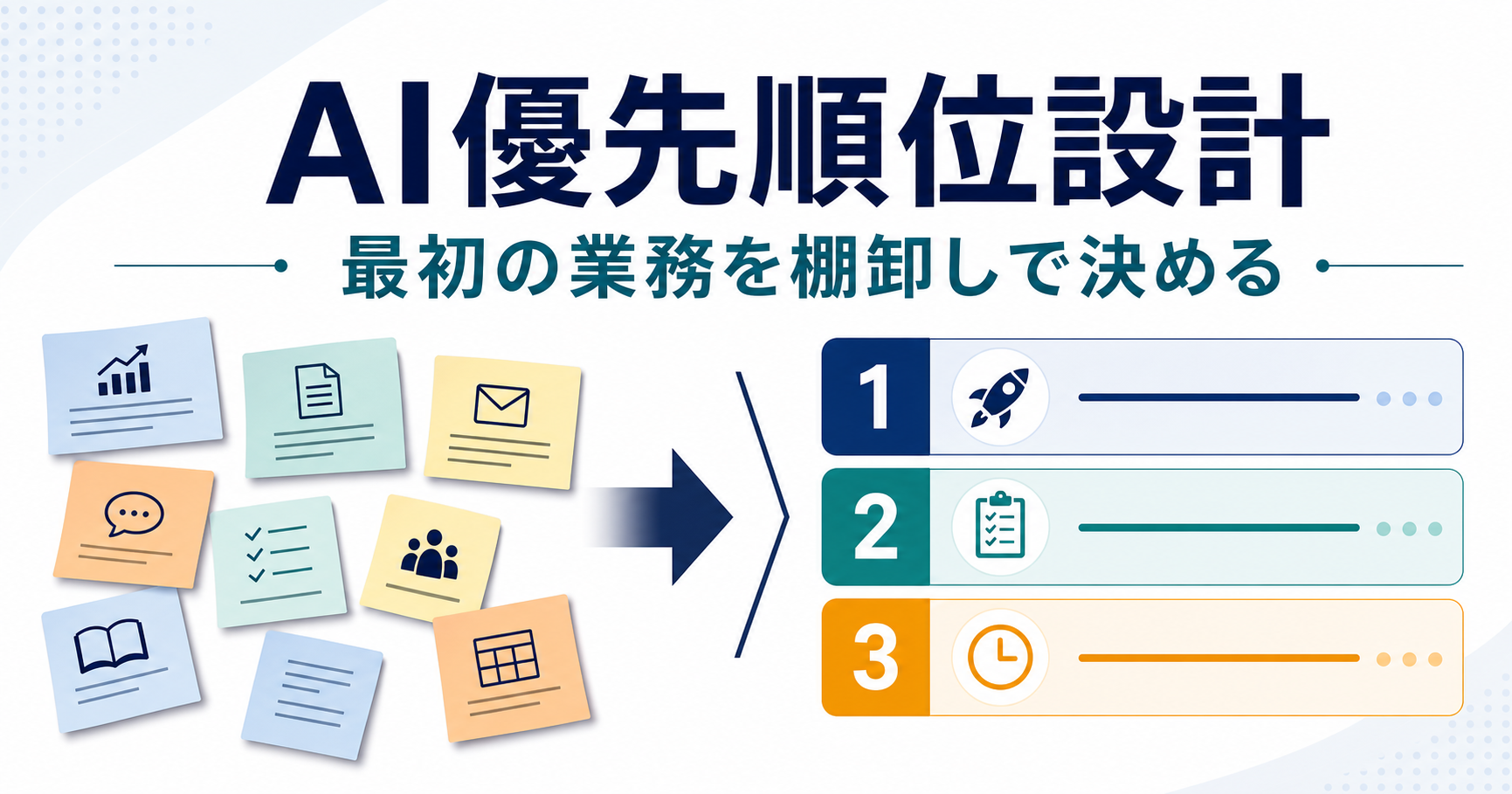 生成AI導入の優先順位はどう決めるべきか 業務棚卸しで失敗を避ける判断基準