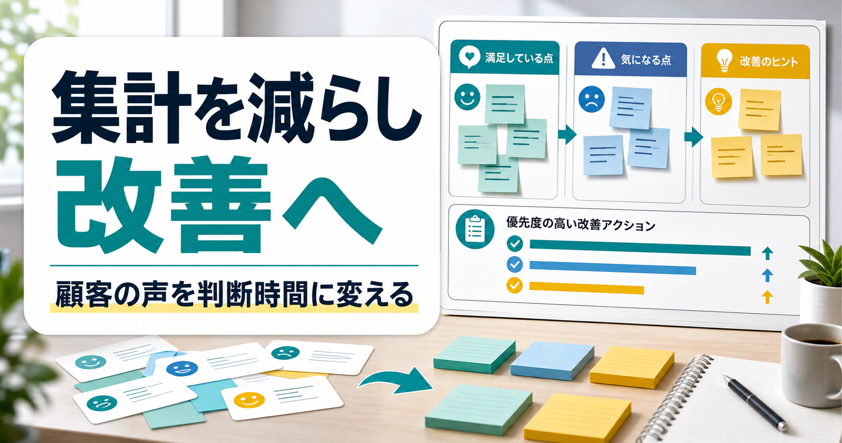 顧客アンケート分析に生成AIを使う前に決める3つの判断軸