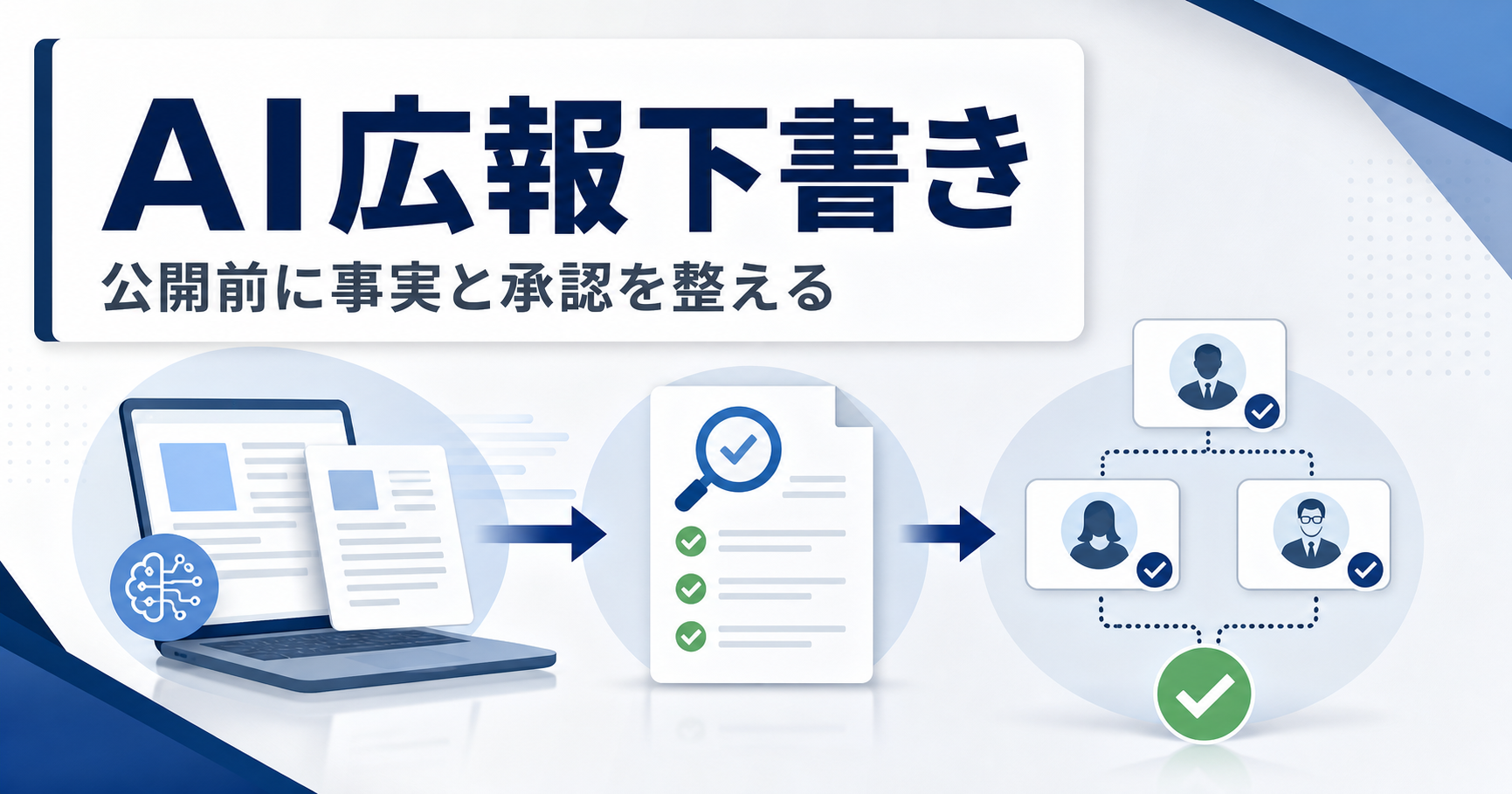 プレスリリース作成に生成AIを使うなら先に決める事実確認と承認フロー