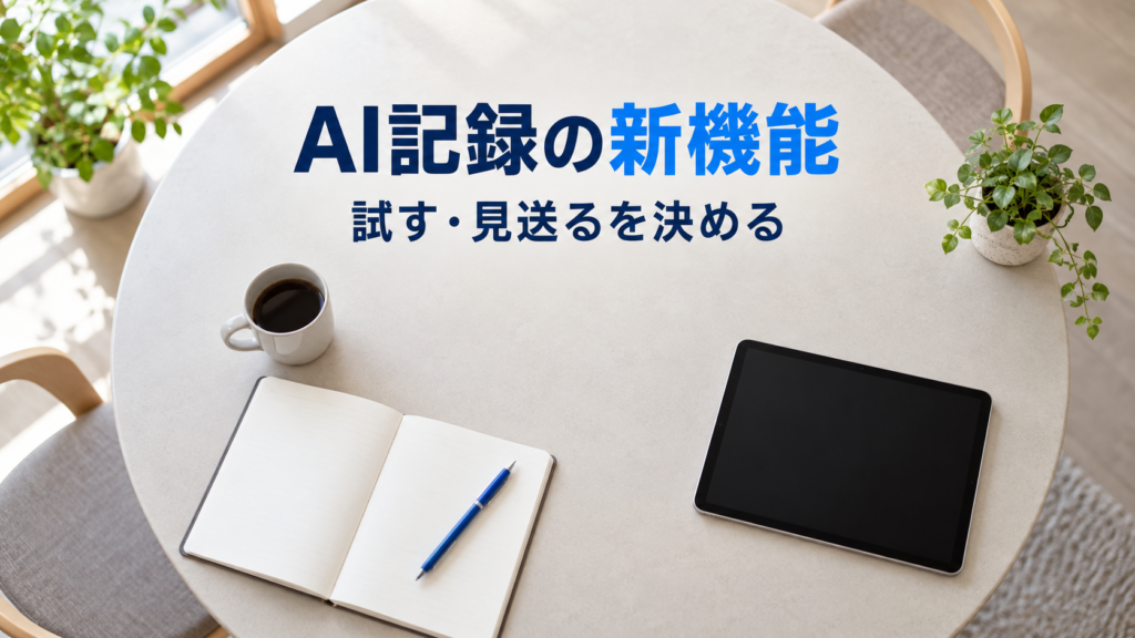 AI記録ツールの新機能は採用するか？障害福祉事業所の試用と切り戻し